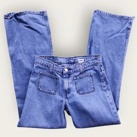 Levi's L2 Jeans Juniors Sz 9 Medium VTG Bootcut Y2K 90's Mid-rise Medium Wash - Picture 5 of 8